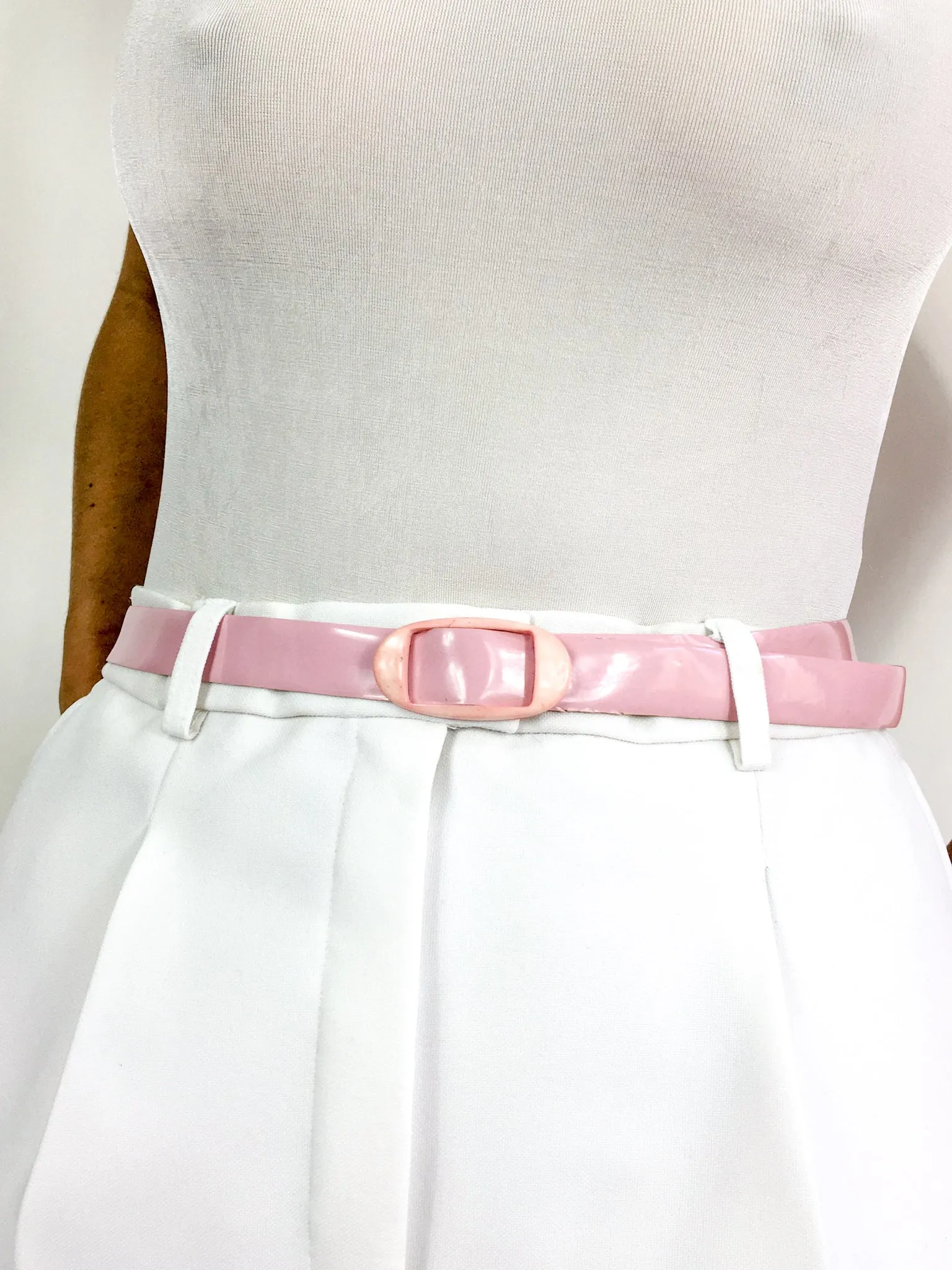 70s/80s vintage thin vinyl waist belt 💌 FREE SHIPPING