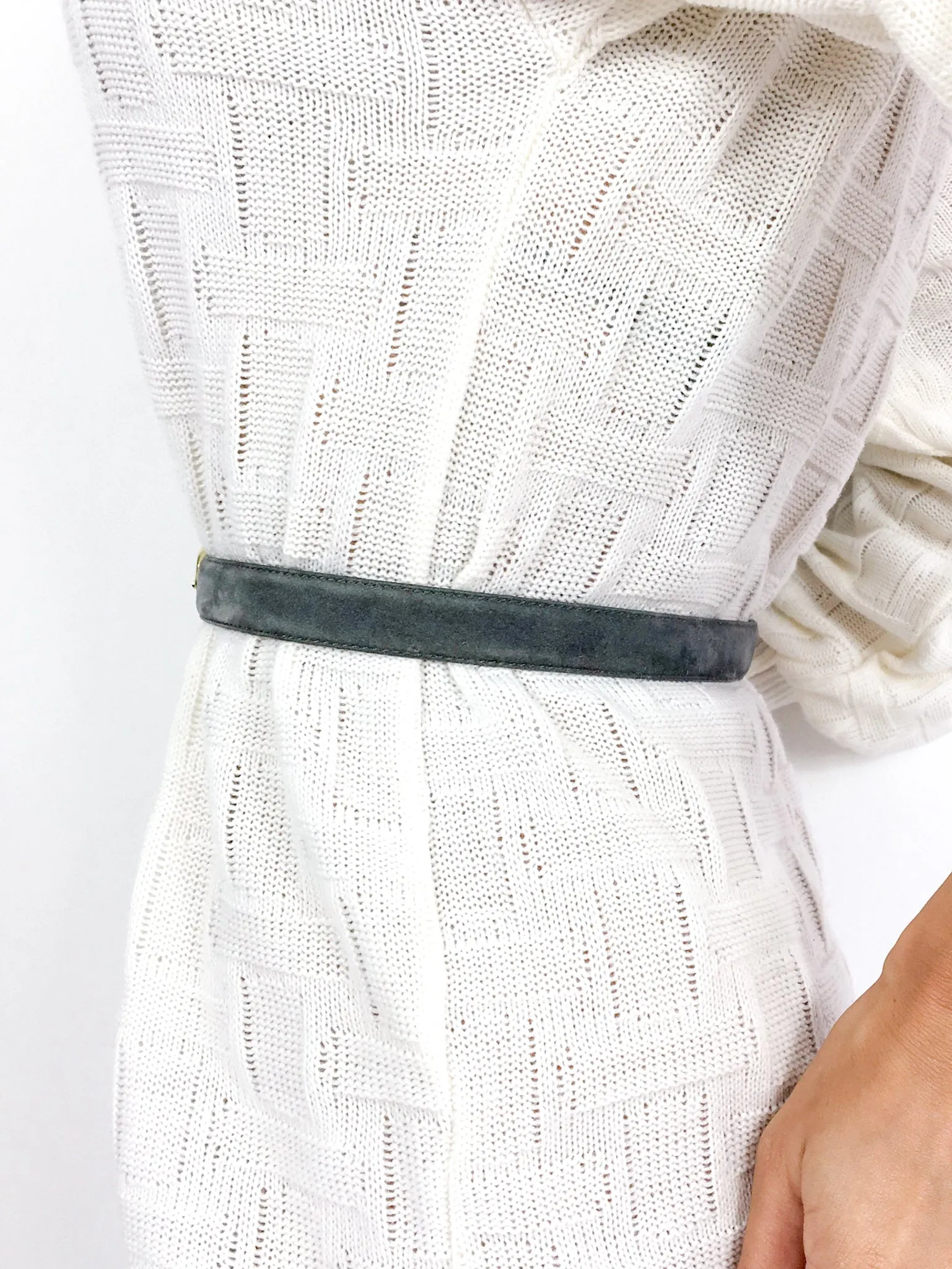 80s vintage thin velvet waist belt 💌 FREE SHIPPING