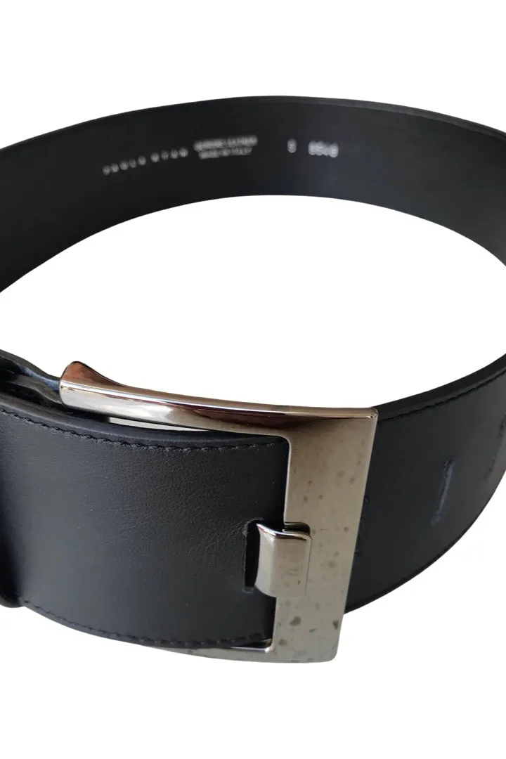 8522 Square Buckle Leather Belt