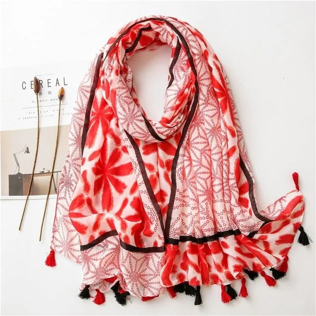 Autumn Scarf for Women Female Scarves Triangle