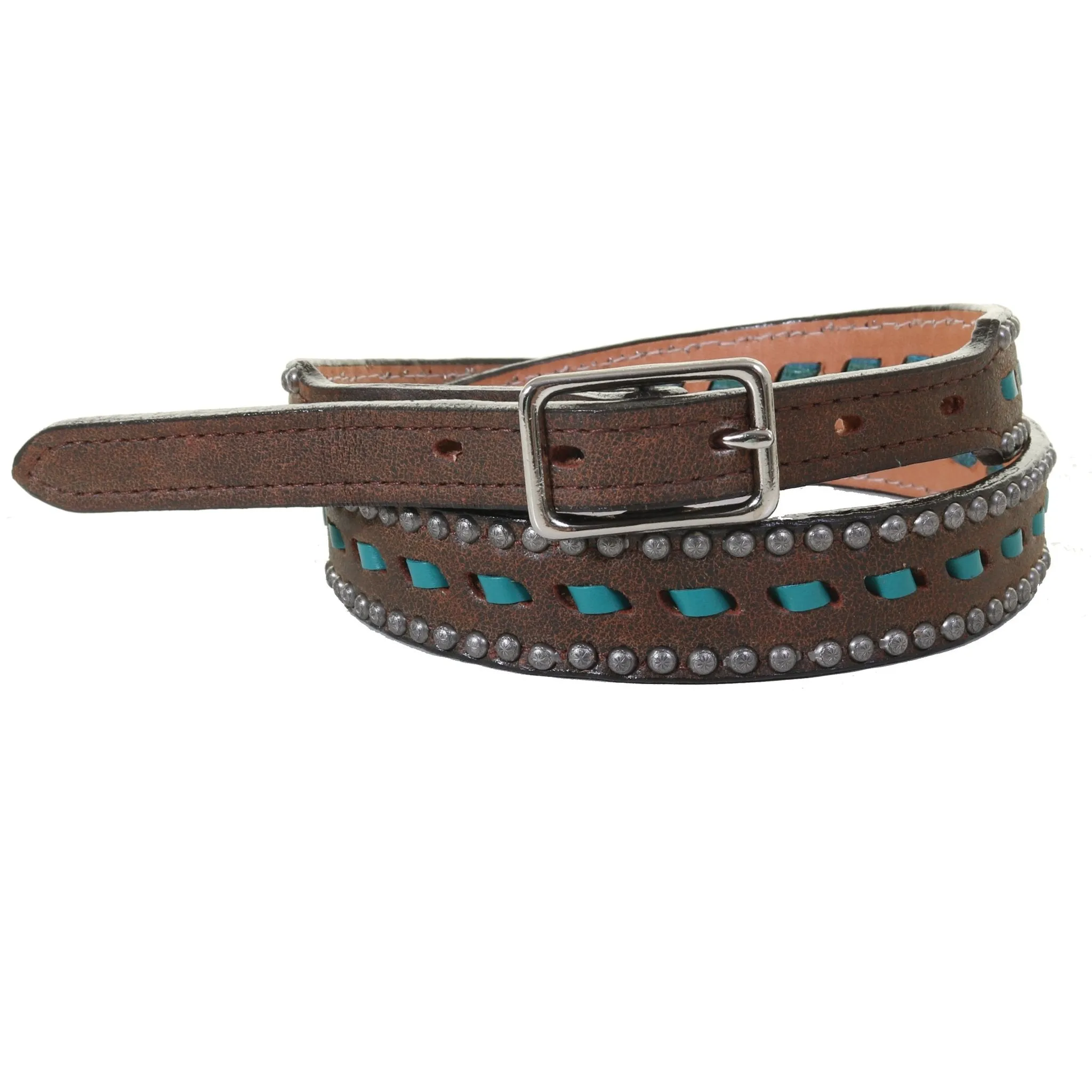 B1151 - Bomber Leather Buck Stitched Belt