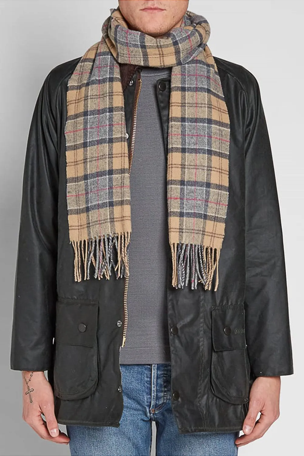 Barbour Scarf -Tartan Lambswool - Dress Tartan - USC0001TN31