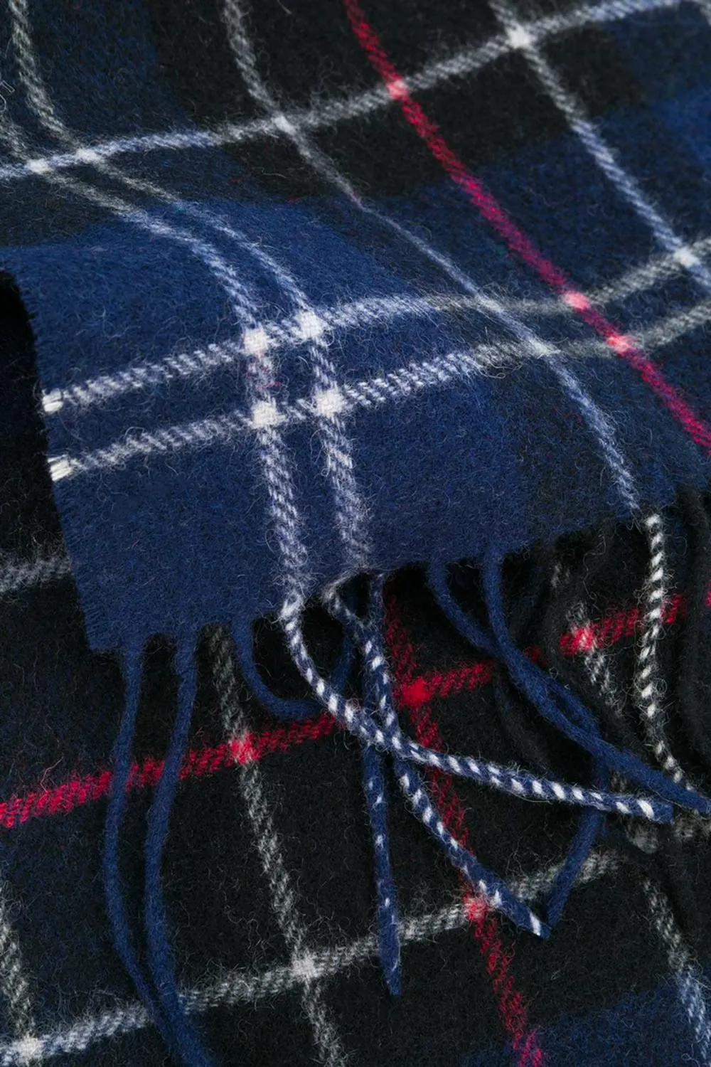 Barbour Scarf-Tartan Lambswool- Navy/Red - USC0001NY11