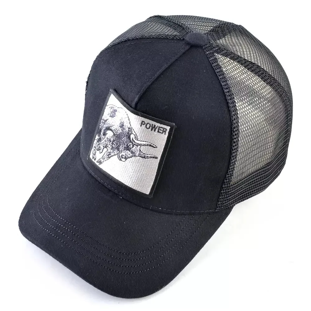 Bull Power Animals Trucker Cap