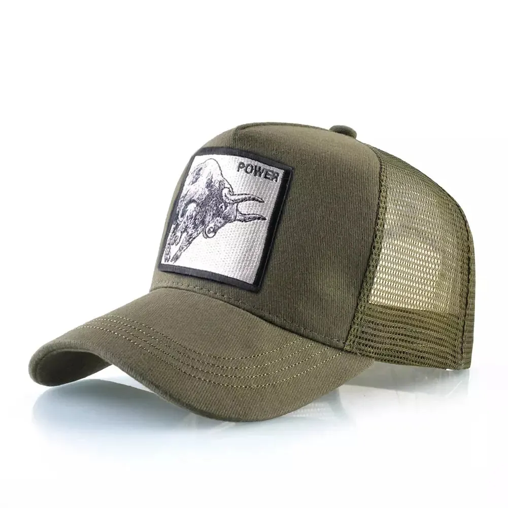 Bull Power Animals Trucker Cap