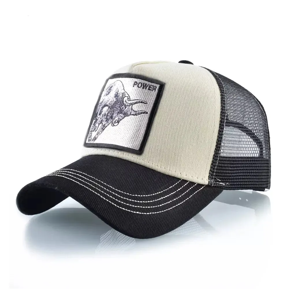 Bull Power Animals Trucker Cap