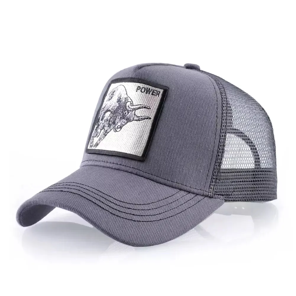 Bull Power Animals Trucker Cap