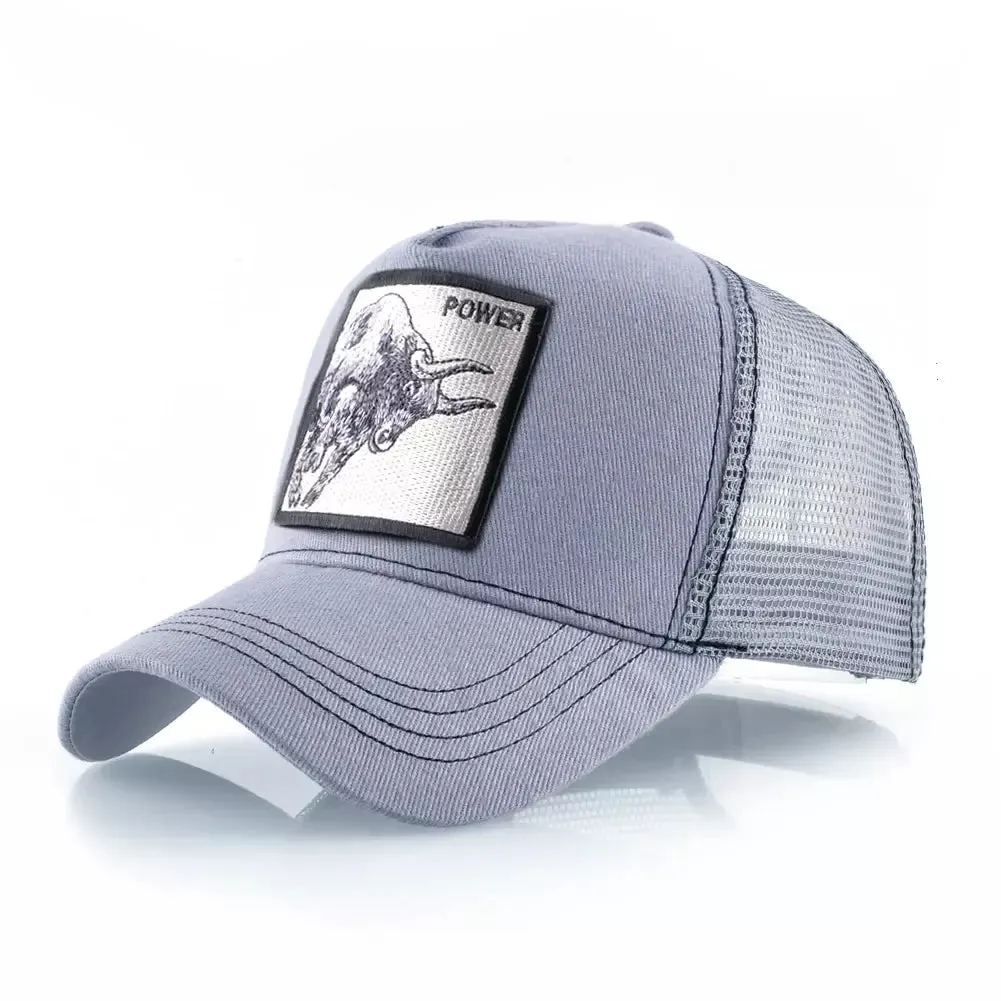 Bull Power Animals Trucker Cap