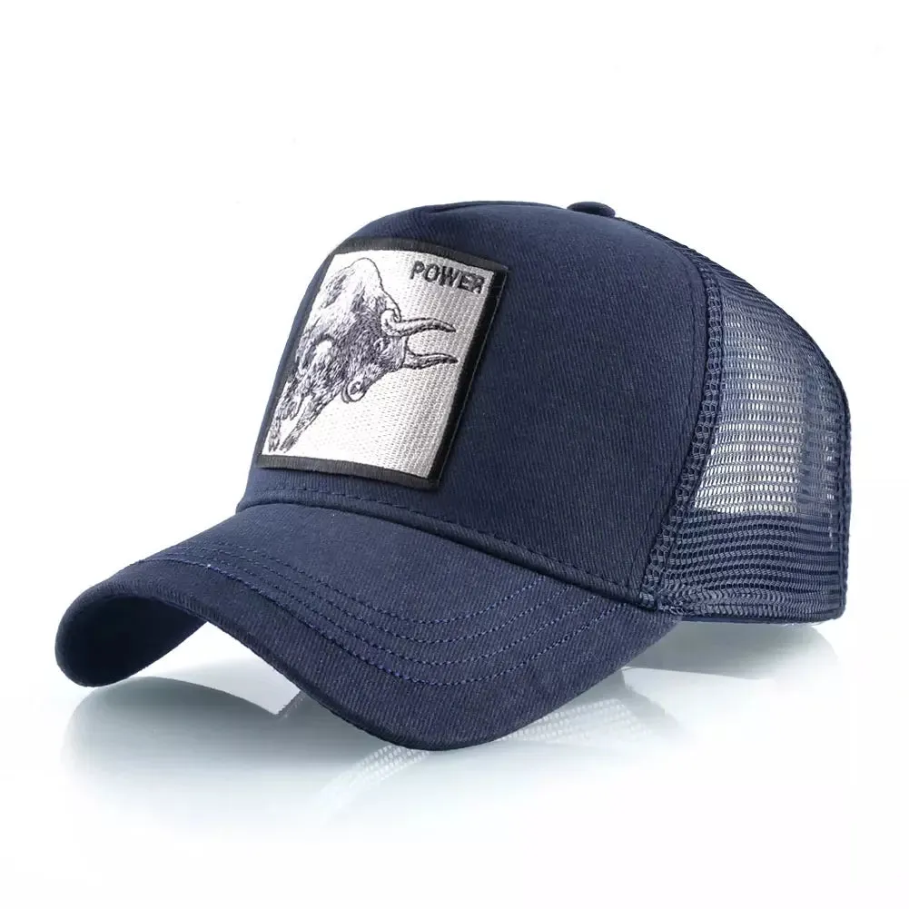 Bull Power Animals Trucker Cap