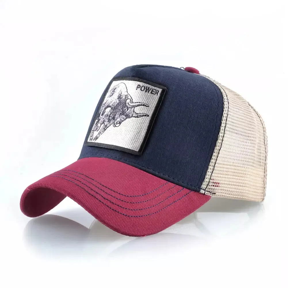 Bull Power Animals Trucker Cap