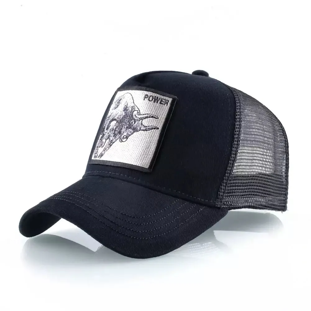 Bull Power Animals Trucker Cap