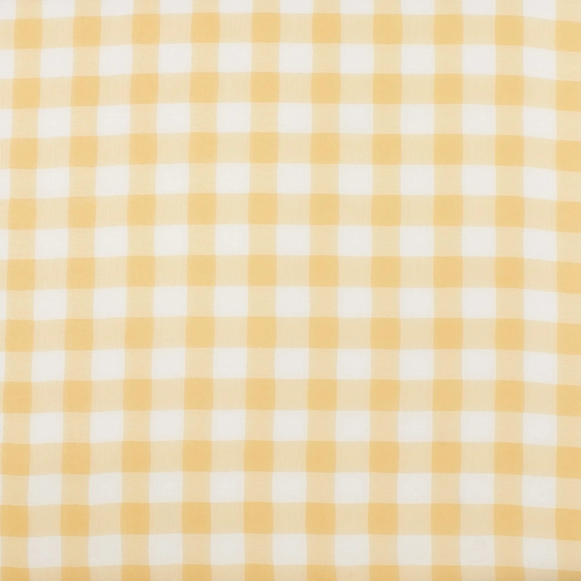 Crepe Chiffon - DAISY - Big Checks - Wheat