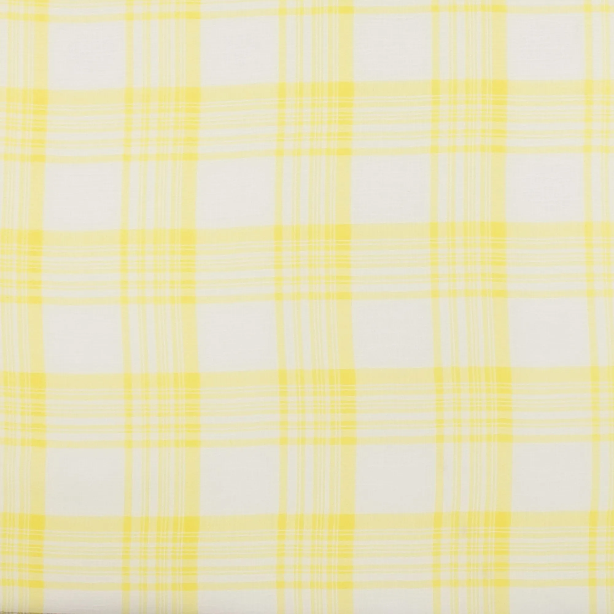 Crepe Chiffon - DAISY - Big Plaid - Yellow