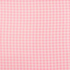 Crepe Chiffon - DAISY - Medium Checks - Pink