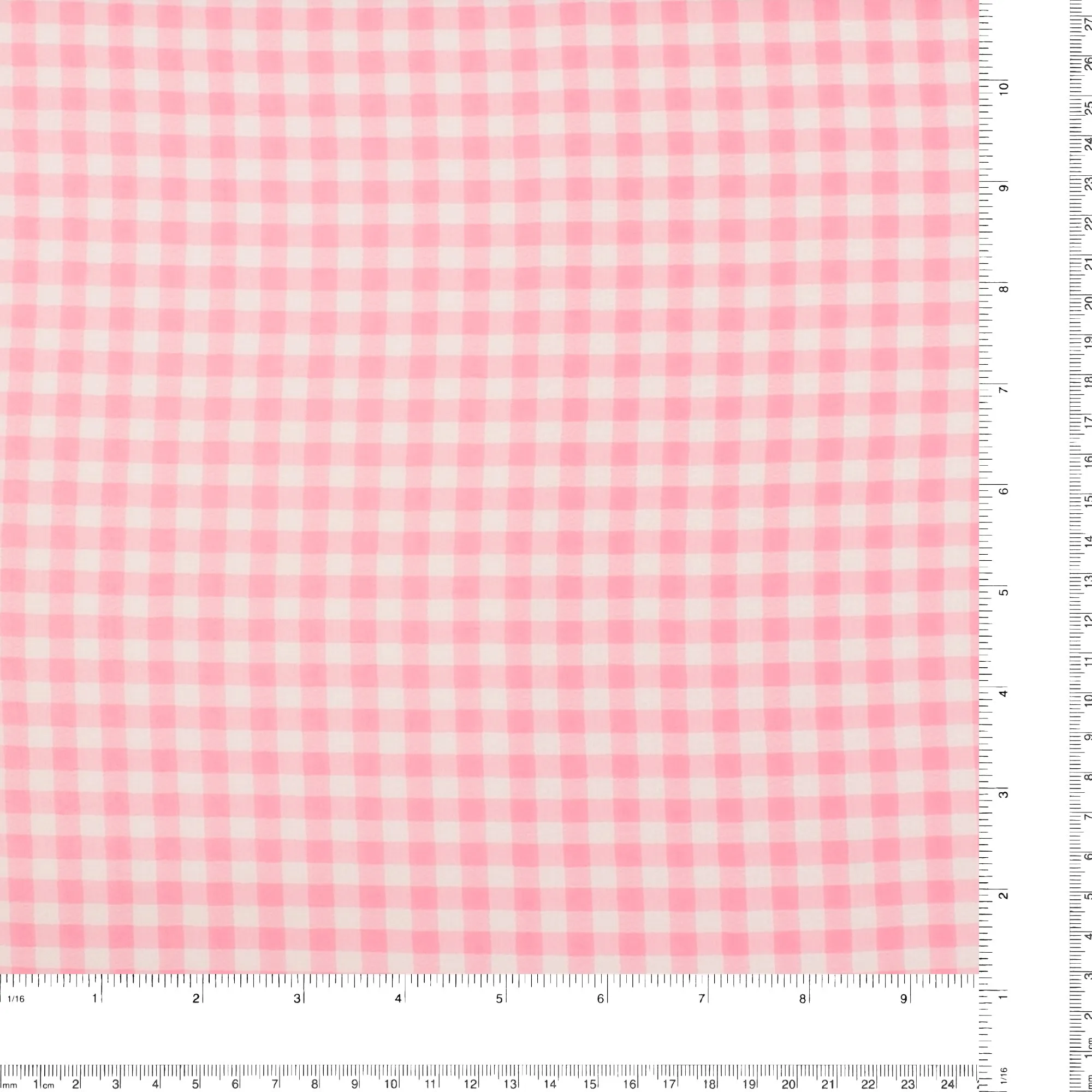 Crepe Chiffon - DAISY - Medium Checks - Pink