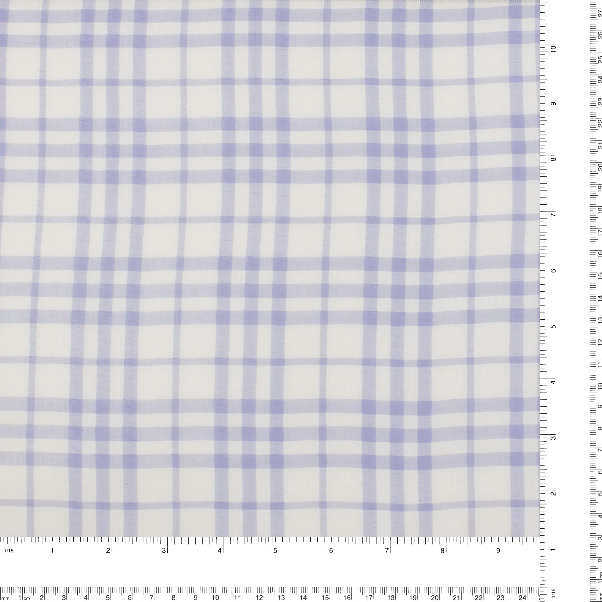 Crepe Chiffon - DAISY - Medium Plaid - Lilac