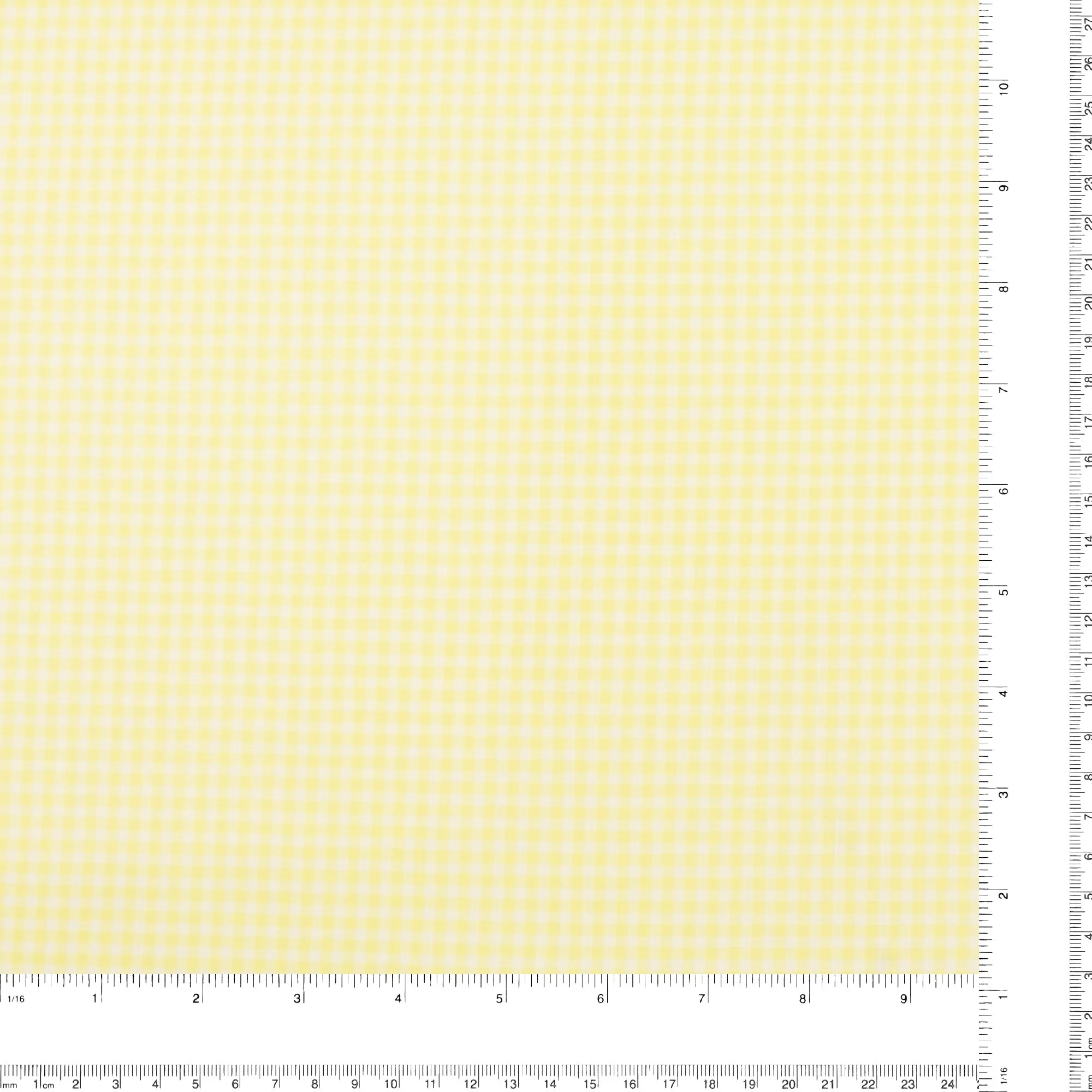 Crepe Chiffon - DAISY - Small Checks - Yellow