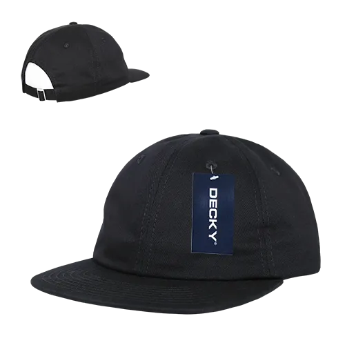 Decky 200 - Relaxed Flat Bill Cotton Cap - CASE Pricing