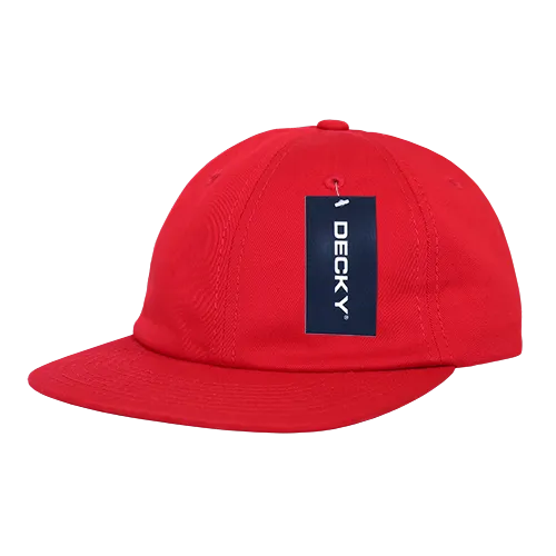 Decky 200 - Relaxed Flat Bill Cotton Cap - CASE Pricing