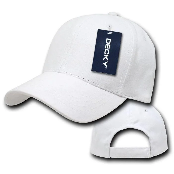 Decky Blank Brushed Bull Denim Cotton Dad Caps Hats