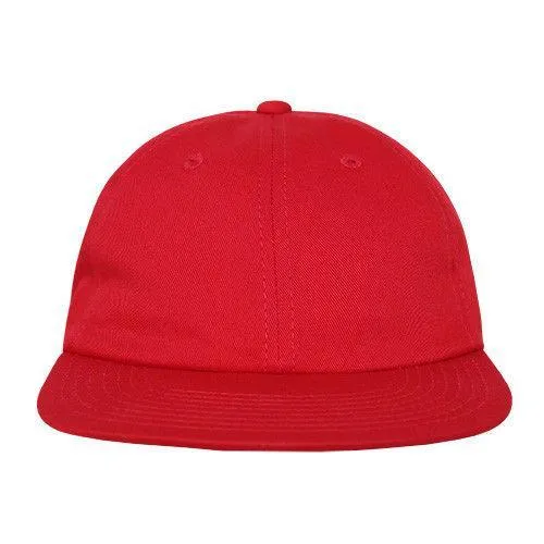 Decky Washed Cotton Relaxed Crown Flat Bill Hip Dad Style Strapback Hats Caps