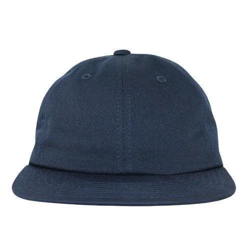 Decky Washed Cotton Relaxed Crown Flat Bill Hip Dad Style Strapback Hats Caps