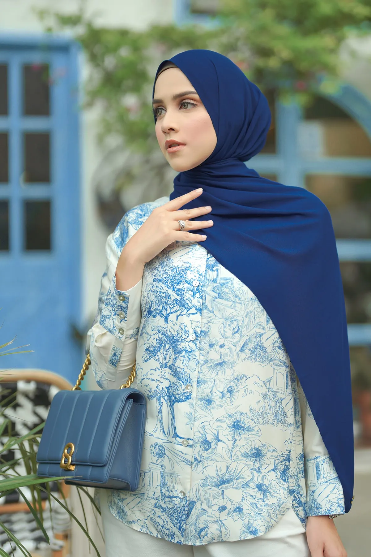 Everyday Shawl - Nautical Blue