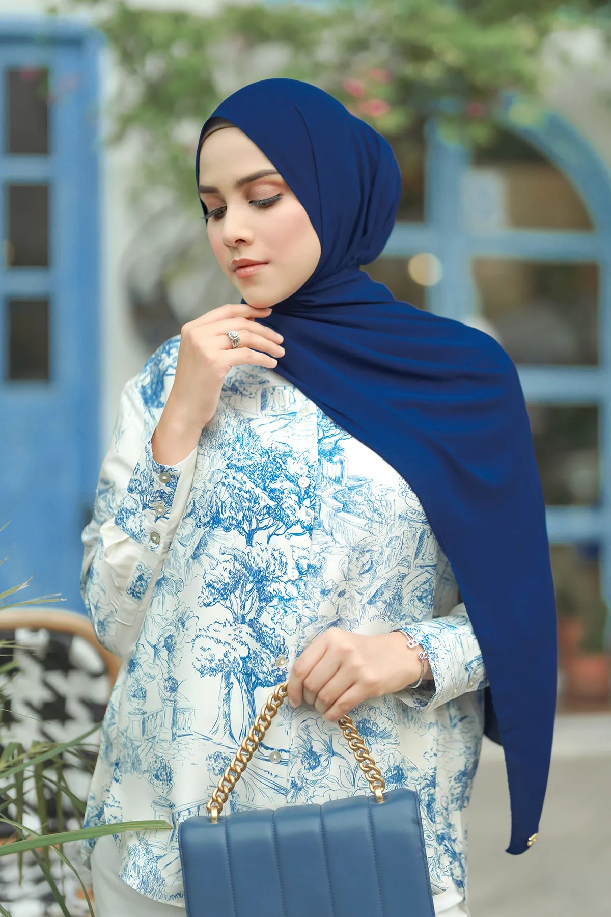 Everyday Shawl - Nautical Blue