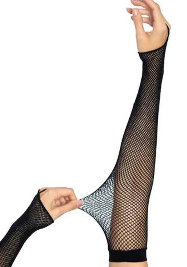 Fishnet [With Finger Loop] | ARM WARMER GLOVES