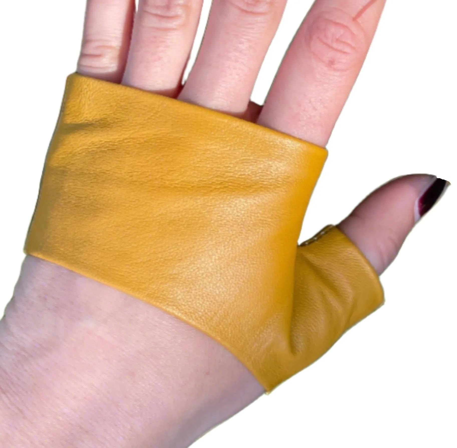 Handmade Mustard Color Fingerless Mini Gloves – Elevate Your Style with Chic Elegance