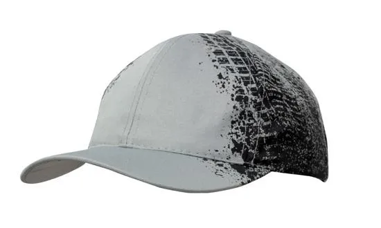 Headwear - Breathable Poly Twill with Tire print - 4186