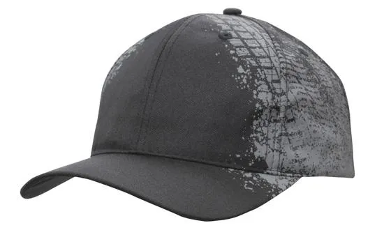 Headwear - Breathable Poly Twill with Tire print - 4186