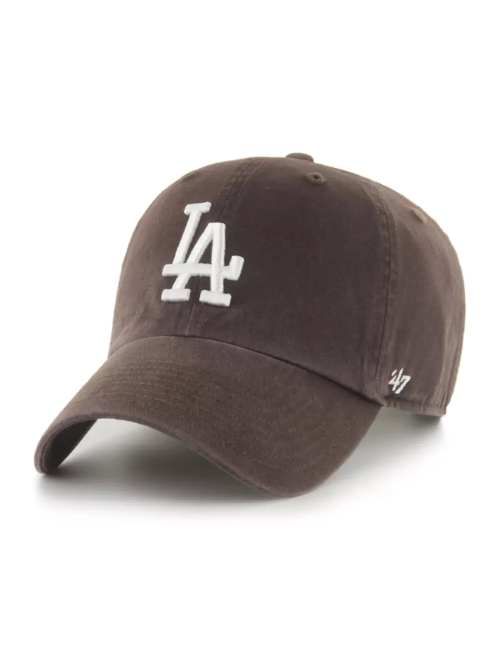 LA Dodgers Basic Ball Cap, Brown/White