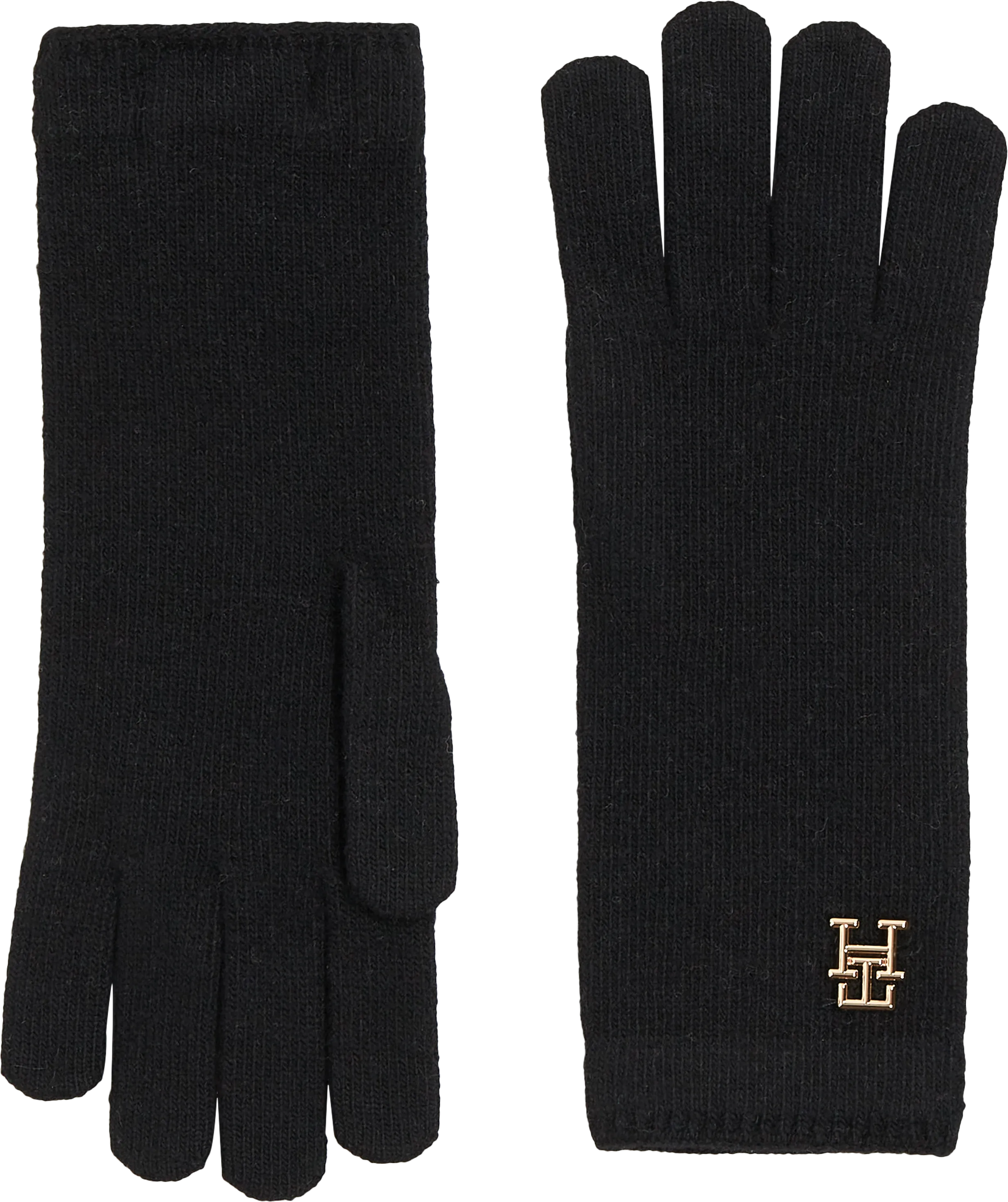 Limitless Chic Wool Gloves - Black