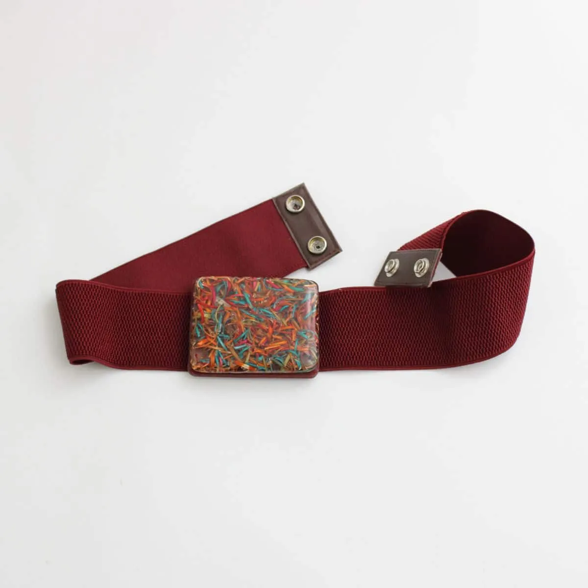 Maroon Confetti Belt