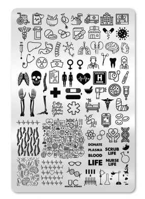 Medical Science - Uber Chic Stamping Plate