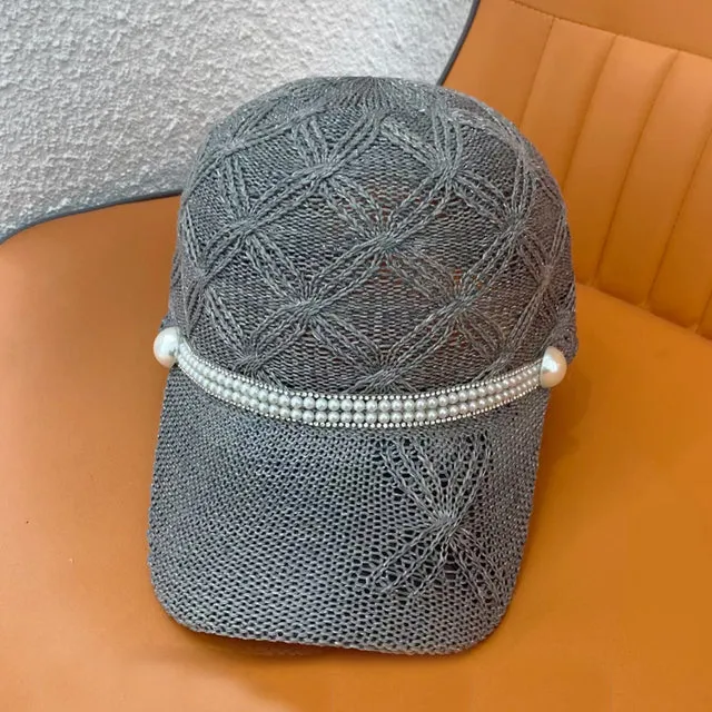 Mesh Snapback Baseball Caps Breathable Cap For Women Girls Sun Hat