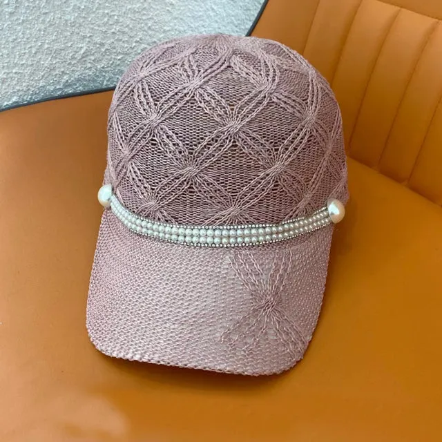 Mesh Snapback Baseball Caps Breathable Cap For Women Girls Sun Hat