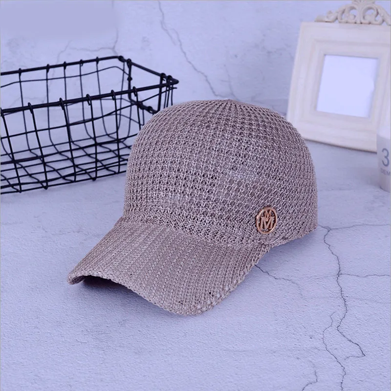 Mesh Snapback Baseball Caps Breathable Cap For Women Girls Sun Hat