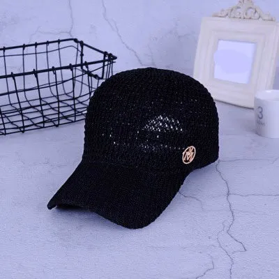 Mesh Snapback Baseball Caps Breathable Cap For Women Girls Sun Hat