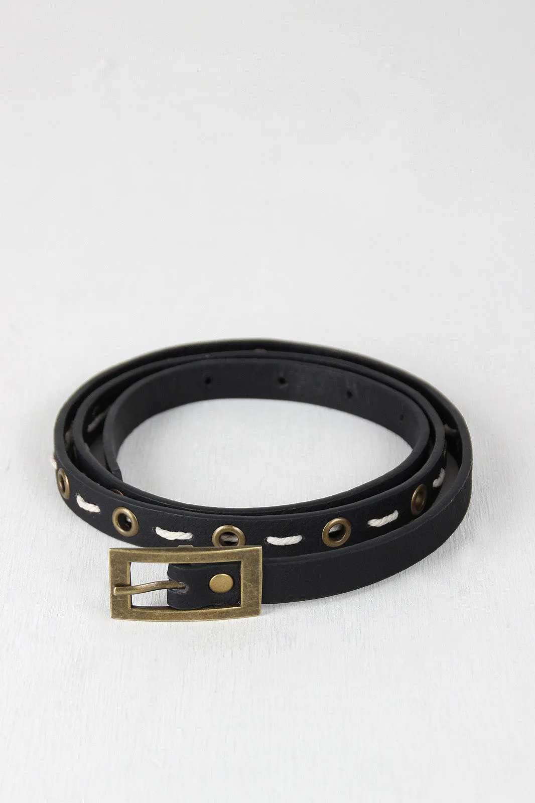 Morse Code Skinny Belt