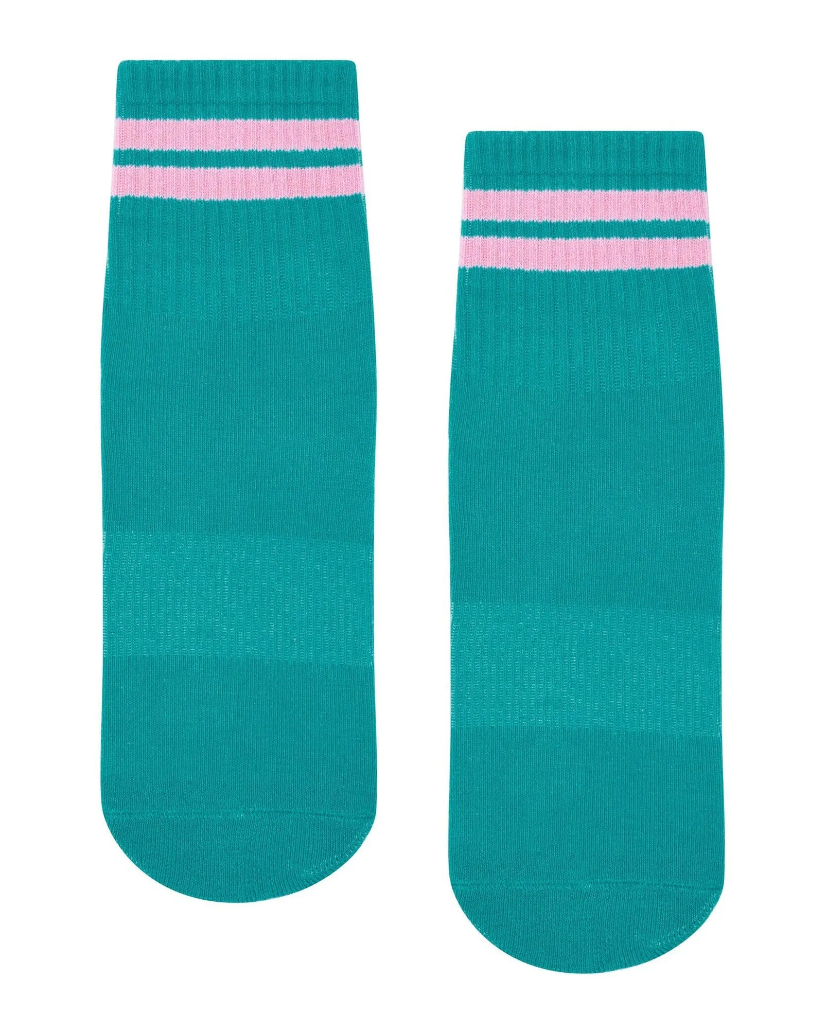 Move Active Crew Non Slip Grip Socks - Tuscan Teal