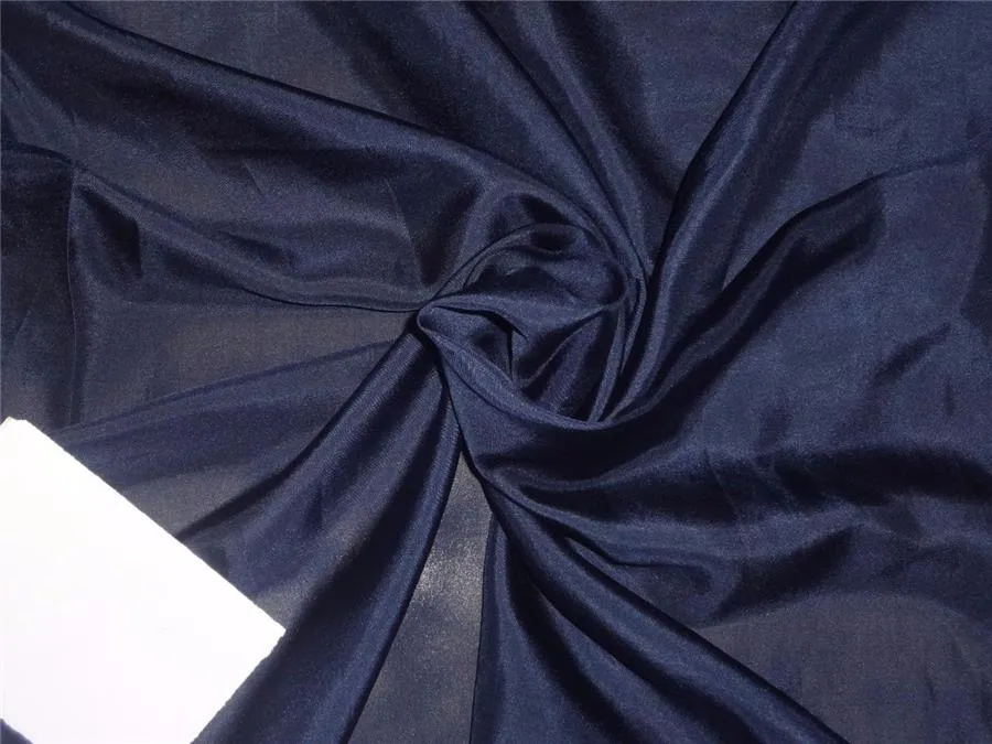 navy blue color plain habotai silk 54&quot;wide