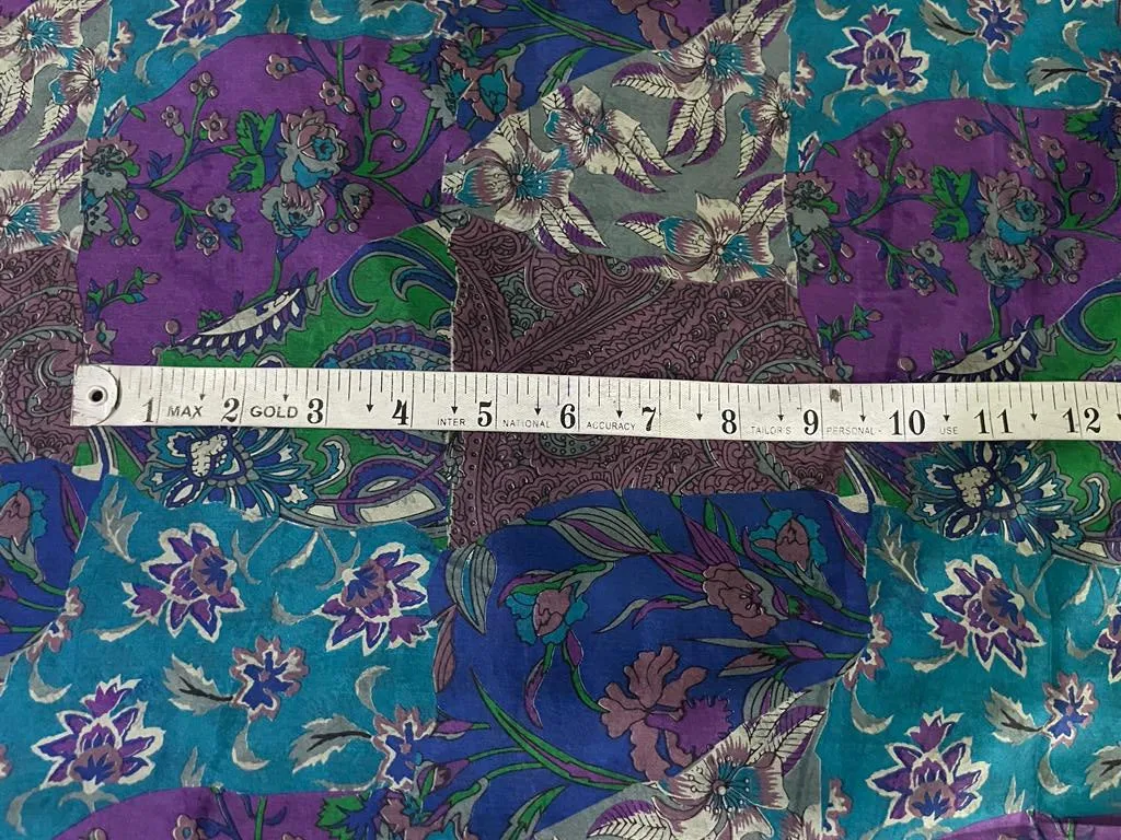 Pure silk HABOTAI FLORAL MULTI COLOR 80 gms [15532]