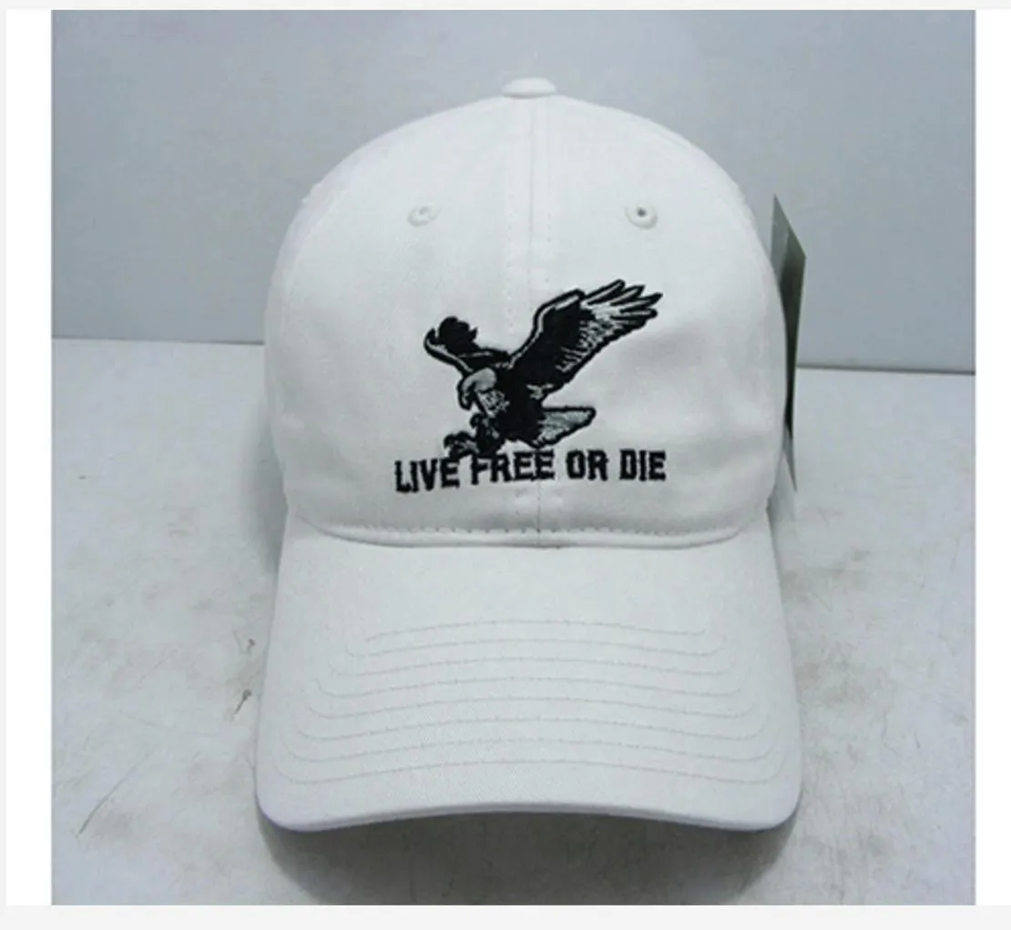 Rapid Dominance Live Free Or Die American Eagle Baseball Dad Caps Hats Washed Cotton Polo