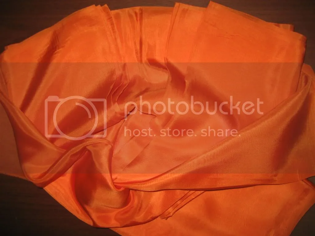 RICH Orange COLOUR PLAIN HABOTAI SILK 54&quot;