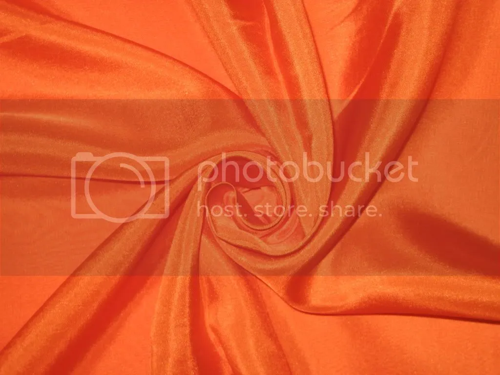 RICH Orange COLOUR PLAIN HABOTAI SILK 54&quot;