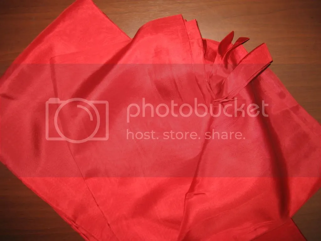 RICH Red COLOUR PLAIN HABOTAI SILK 44&quot;