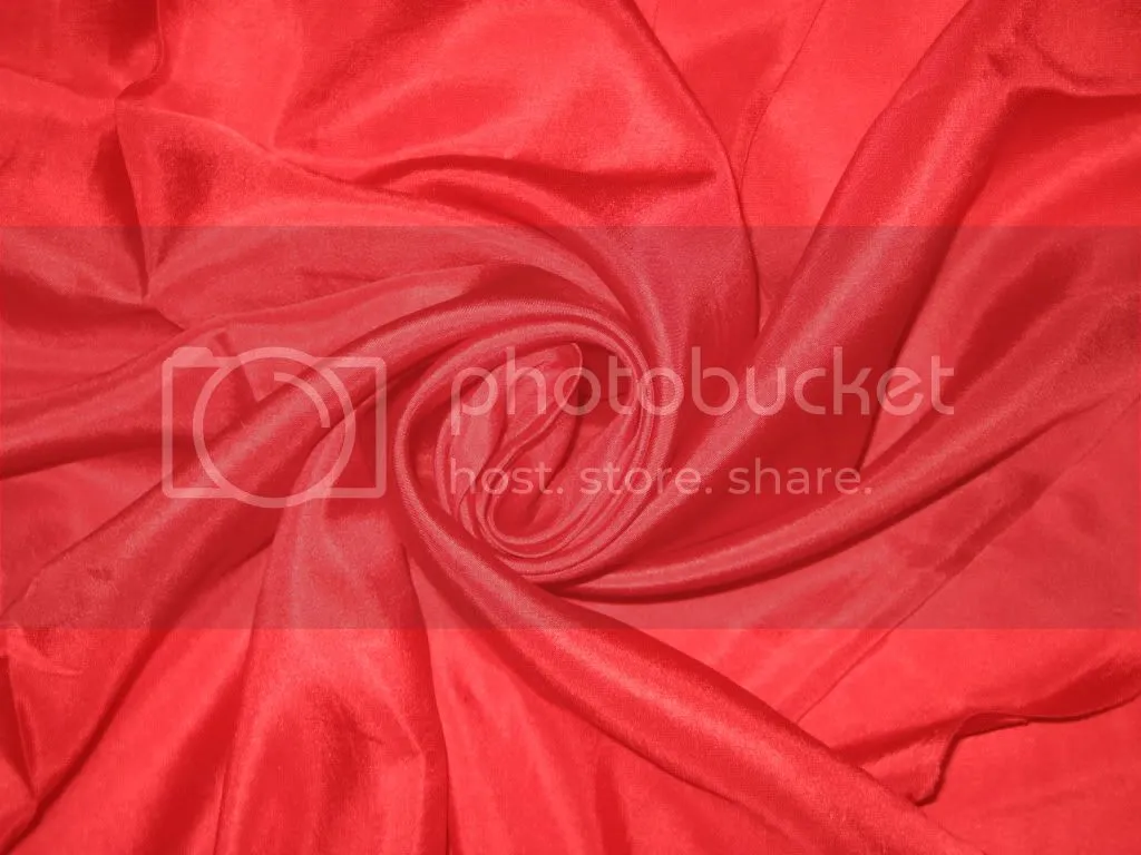 RICH Red COLOUR PLAIN HABOTAI SILK 44&quot;