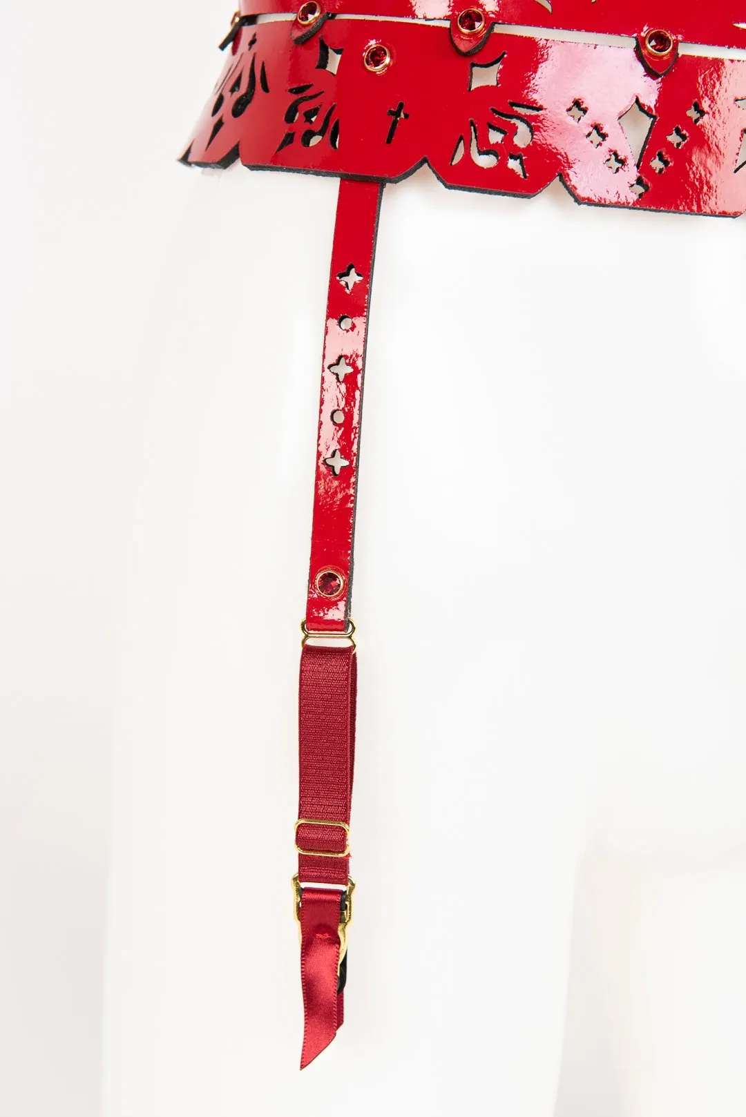 Rosso Skinny Garter